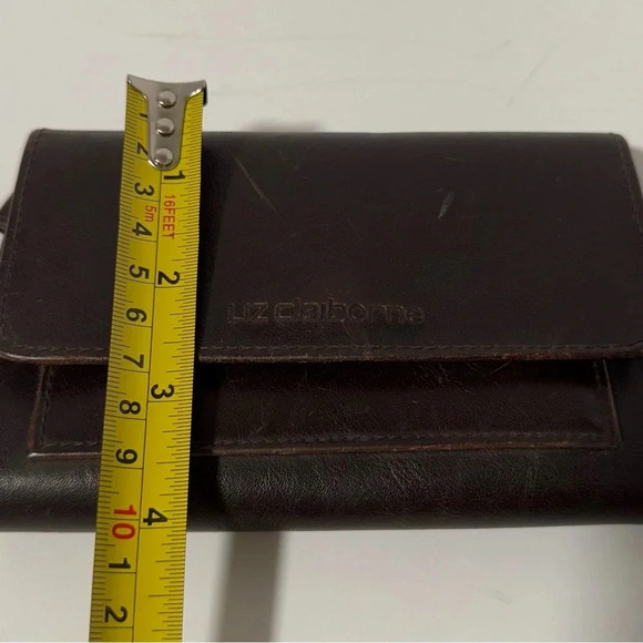 Liz claiborne vintage dark brown wallet - Picture 6 of 7